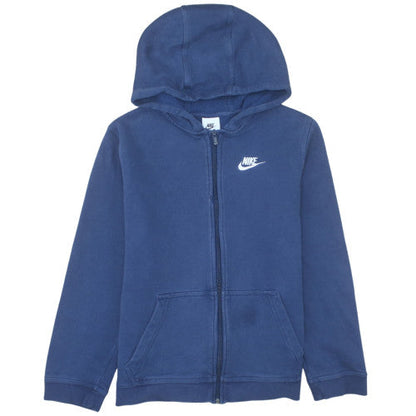 Nike Teens Blue Full Zip Hoodie XL Fleece Lined Casual Sweatshirt