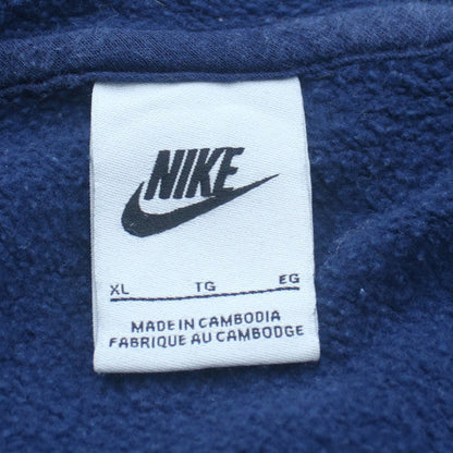 Nike Teens Blue Full Zip Hoodie XL Fleece Lined Casual Sweatshirt