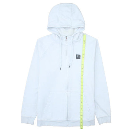 Under Armour Womens White XL Full Zip Hoodie Cotton Blend