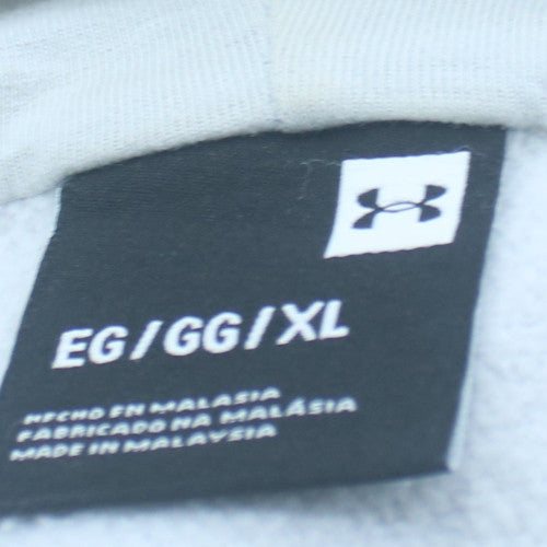 Under Armour Womens White XL Full Zip Hoodie Cotton Blend