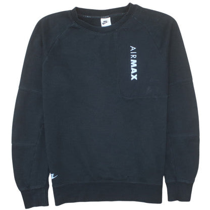 Nike Air Max Men's Black Crew Neck Sweatshirt Size M