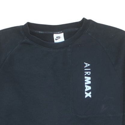 Nike Air Max Men's Black Crew Neck Sweatshirt Size M