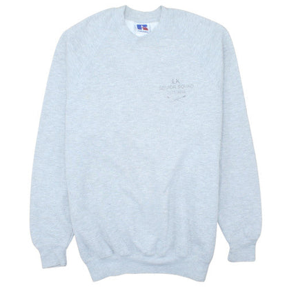 Russell Men Grey XL Crew Neck Pullover Sweatshirt Senior Squad 2016