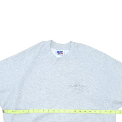 Russell Men Grey XL Crew Neck Pullover Sweatshirt Senior Squad 2016