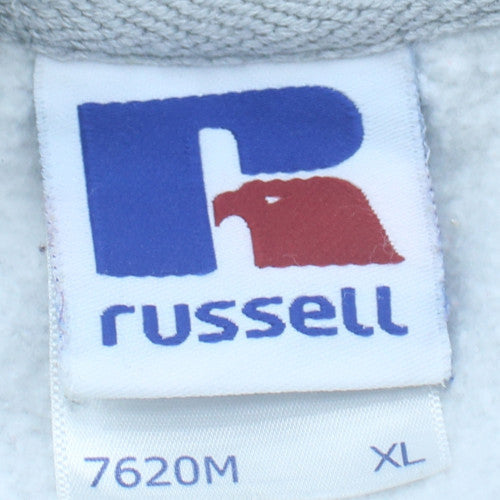 Russell Men Grey XL Crew Neck Pullover Sweatshirt Senior Squad 2016