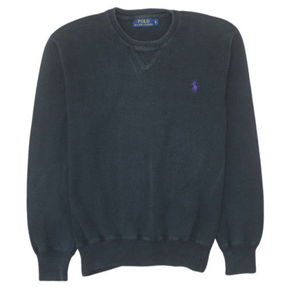 Polo Ralph Lauren Men's Black Cotton Crew Neck Sweatshirt Size S