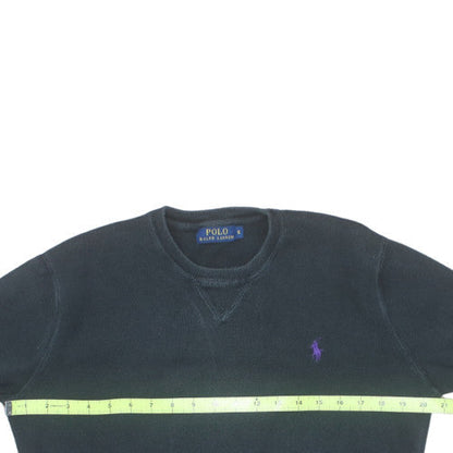 Polo Ralph Lauren Men's Black Cotton Crew Neck Sweatshirt Size S