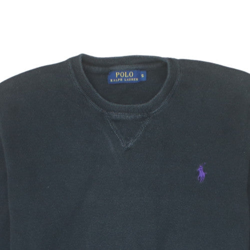 Polo Ralph Lauren Men's Black Cotton Crew Neck Sweatshirt Size S
