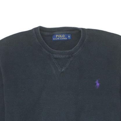 Polo Ralph Lauren Men's Black Cotton Crew Neck Sweatshirt Size S