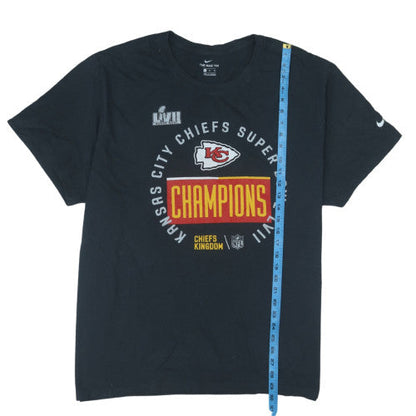 Nike Men's Black 3XL Kansas City Chiefs Super Bowl LVII Champions T-Shirt