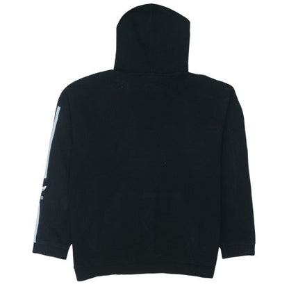 adidas Men's Black Pullover Hoodie L Logo Fleece Sweatshirt