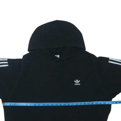 adidas Men's Black Pullover Hoodie L Logo Fleece Sweatshirt