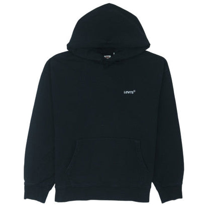 Levi's Mens Black Relaxed Fit Pullover Hoodie Size M