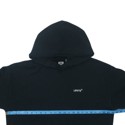 Levi's Mens Black Relaxed Fit Pullover Hoodie Size M