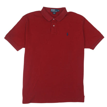 Ralph Lauren Men's Red Cotton Short Sleeve Polo Shirt XL