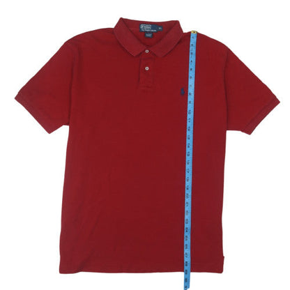 Ralph Lauren Men's Red Cotton Short Sleeve Polo Shirt XL