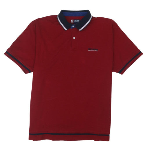 Chaps Ralph Lauren Men's Red Short Sleeve Polo Shirt XL 100% Cotton