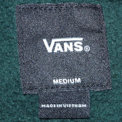 Vans Men's Green Pullover Hoodie Medium Regular Fit Fleece