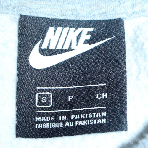 Nike Men's Grey Pullover Hoodie S Graphic Logo Sportswear