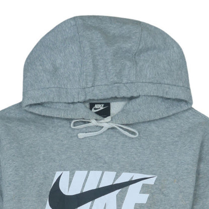Nike Men's Grey Pullover Hoodie S Graphic Logo Sportswear