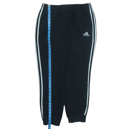 Adidas Men's Black L Jogger Sweatpants with Side Stripes