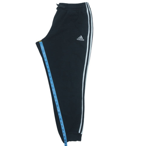 Adidas Men's Black L Jogger Sweatpants with Side Stripes