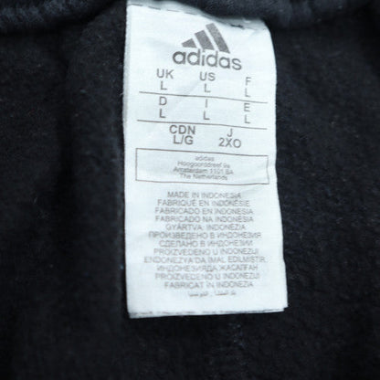 Adidas Men's Black L Jogger Sweatpants with Side Stripes
