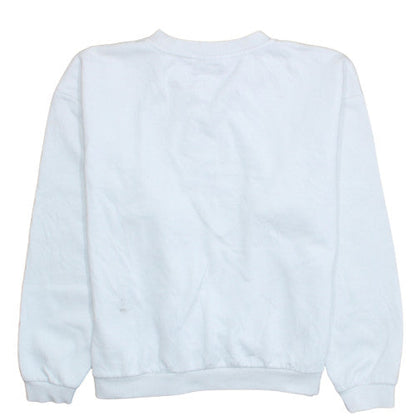 FILA Womens White XL Pullover Sweatshirt Logo Print Casual