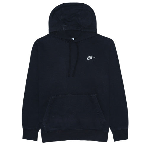 Nike Men's Black Pullover Hoodie L Cotton Blend Casual Sportswear