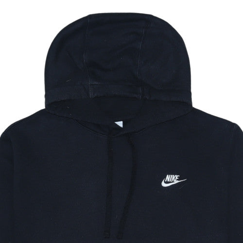 Nike Men's Black Pullover Hoodie L Cotton Blend Casual Sportswear