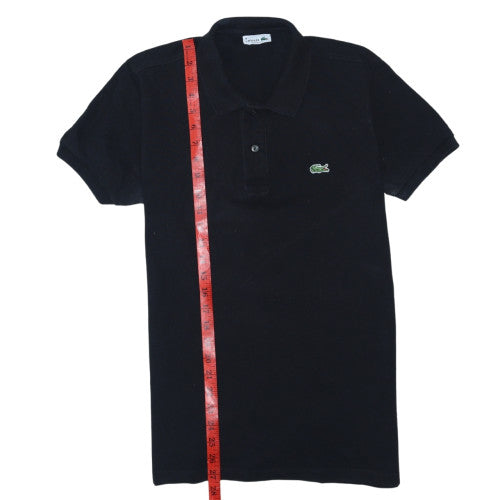 Lacoste Men's Black Classic Fit Polo Shirt Size L Cotton