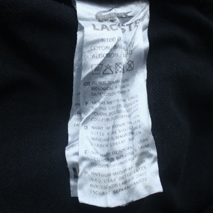 Lacoste Men's Black Classic Fit Polo Shirt Size L Cotton