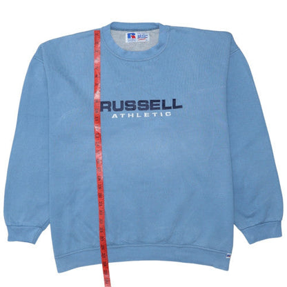 Russell Athletic Men's Blue XL Pullover Sweatshirt Crew Neck Fleece