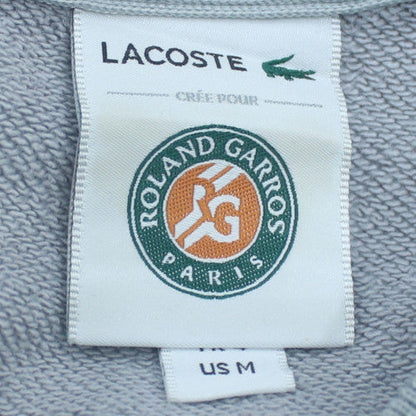 Lacoste Men's Grey Crew Neck Logo Sweatshirt Size M