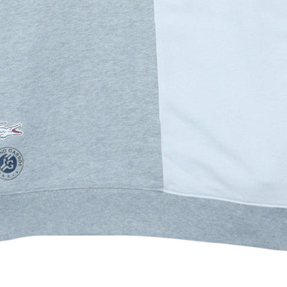 Lacoste Men's Grey Crew Neck Logo Sweatshirt Size M