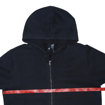 adidas Mens Black Full Zip Hoodie Size L Graphic Sportswear