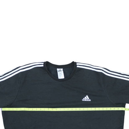 Adidas Men's Black 3XL Pullover Sweatshirt Crew Neck Sports Fleece