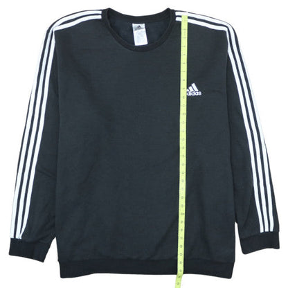 Adidas Men's Black 3XL Pullover Sweatshirt Crew Neck Sports Fleece