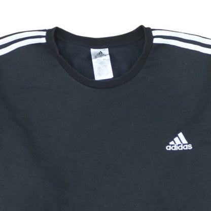 Adidas Men's Black 3XL Pullover Sweatshirt Crew Neck Sports Fleece