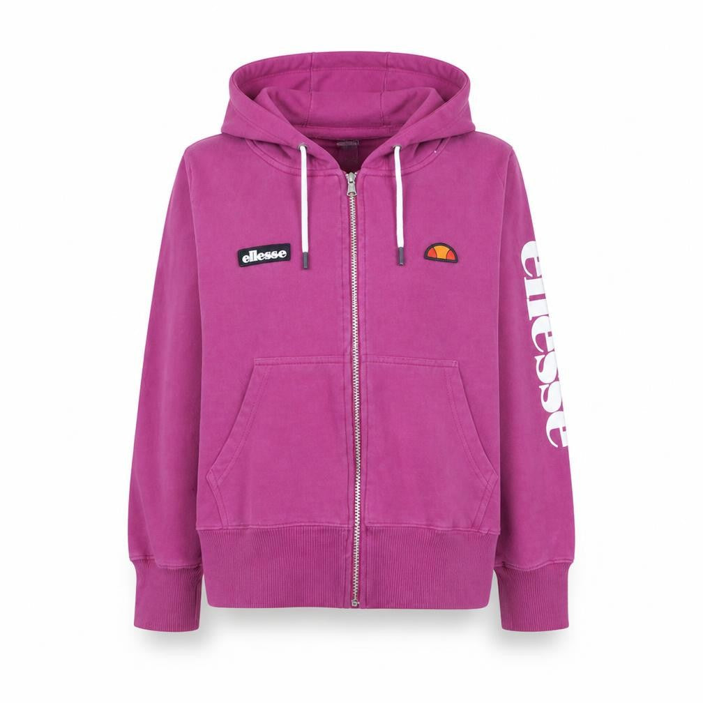 Ellesse Womens Pink Full Zip Hoodie Size 10 Hooded Sweatshirt