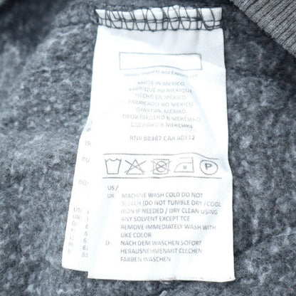 Adidas Men's Grey Pullover Hoodie Size M Graphic Trefoil Fleece