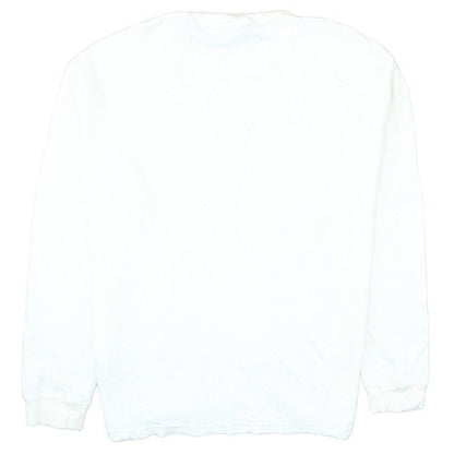 FILA Men’s White Cotton Crew Neck Pullover Sweatshirt Size L