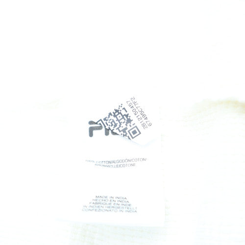 FILA Men’s White Cotton Crew Neck Pullover Sweatshirt Size L
