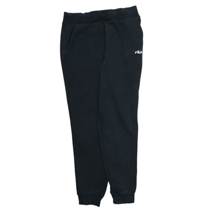 Fila Womens Black Jogger Sweatpants M Regular Fit Fleece Trousers