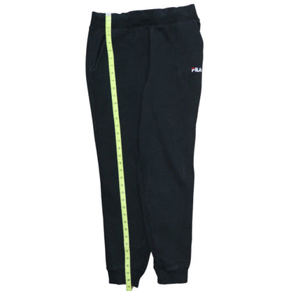 Fila Womens Black Jogger Sweatpants M Regular Fit Fleece Trousers
