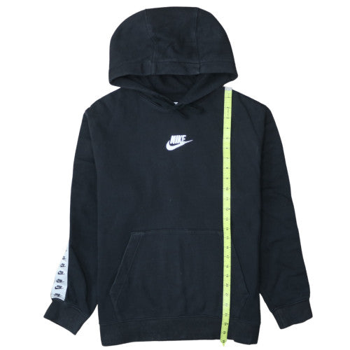 Nike Men's Black Pullover Hoodie M Logo Sports Fleece
