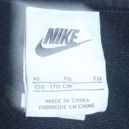 Nike Boys Black XL Full Zip Hoodie with Logo Graphic