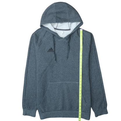 Adidas Men's Grey L Pullover Hoodie Fleece Sportswear