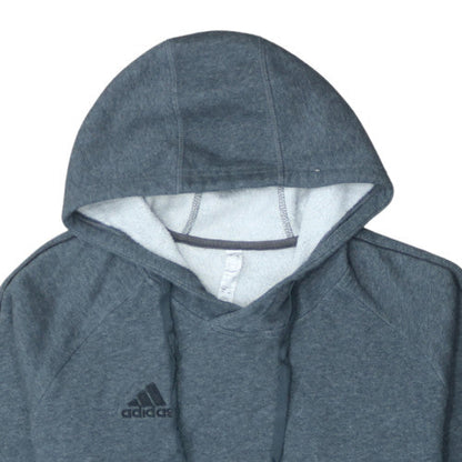 Adidas Men's Grey L Pullover Hoodie Fleece Sportswear