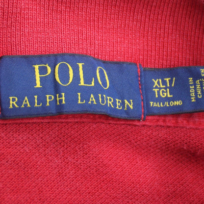 Ralph Lauren Men's Red XLT Big & Tall Cotton Polo Shirt